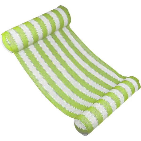 （Grön）Fällbar Bärbar Uppblåsbar Hängmatta Pool Flytande Säng, ZQKLA