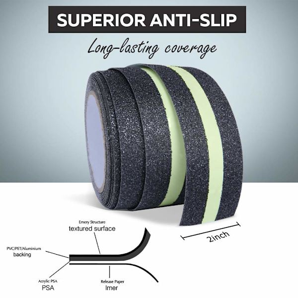 Antisliptape, Glødende Antislip Sikkerhetstape Impro,ZQKLA
