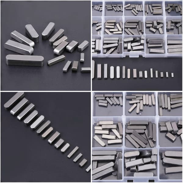Parallel Drivaksel Nøgler Sortiment 140 Stykker 3-6mm Runde ,ZQKLA