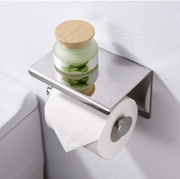 Toiletpapirholder, vægmonteret toiletpapirholder, 304 rustfrit stål