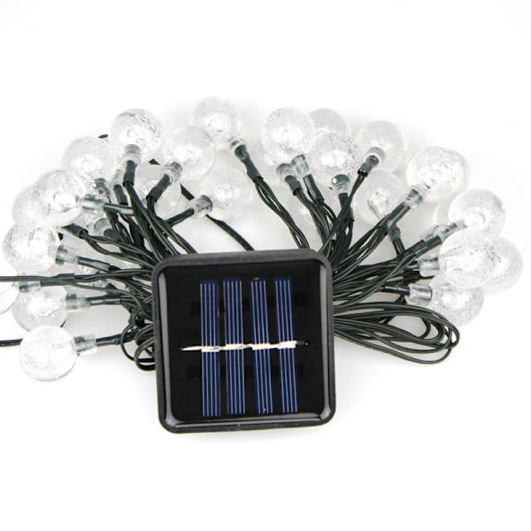 Solcellsdrivna Fe-Ljus, 20 LED 5M/16.4FT Solcellssträngljus Wat,ZQKLA