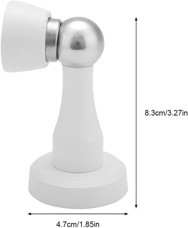 Solid Magnetisk Dørstopper i Rustfritt Stål med Gulvmontering, ZQKLA