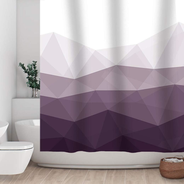 Suunnittelijan suihkuverho, Suosittu suihkuverho, Ombre Violetti, ZQKLA