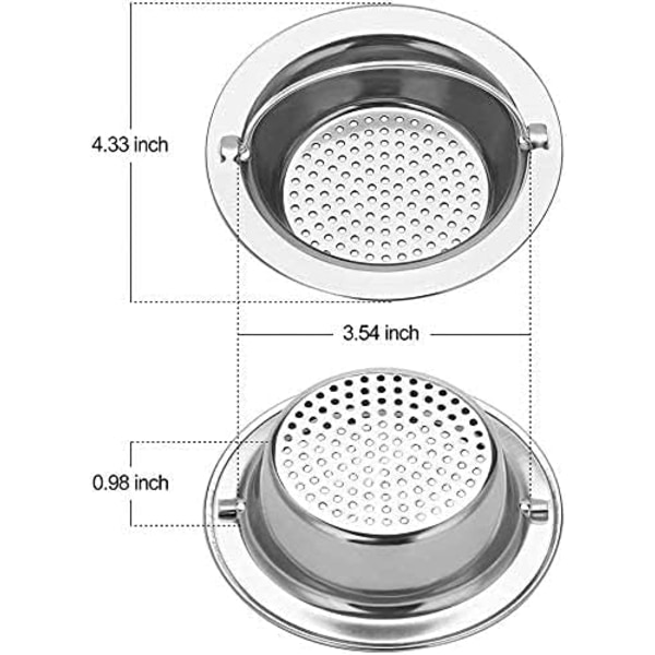 Keittiöallas Suodatin Korikori 2 kpl 4.33 tuumaa (Käsinpesu, ZQKLA