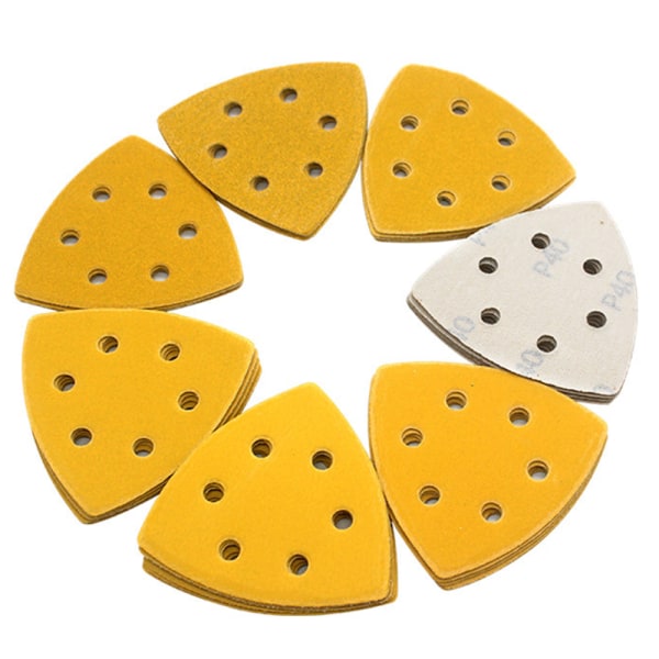 Premium triangulärt slippapper, 120 stycken, Sandpapper wit,ZQKLA