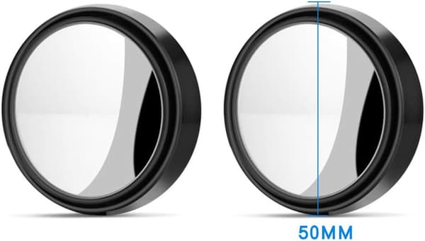 2 STK 360° Roterende Utvendige Dødvinkelspeil, HD Bred Vinkel, ZQKLA