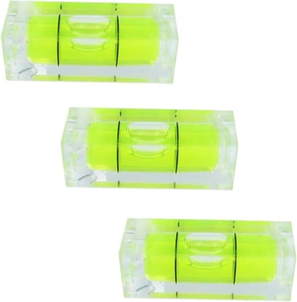 Set med 3 mini kvadratiska vattenpass 29 mm, ZQKLA