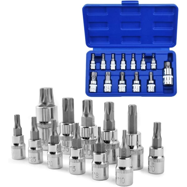 Torx Bits Socket Set T8-T70 S2 Stål Insexnycklar Torx,ZQKLA