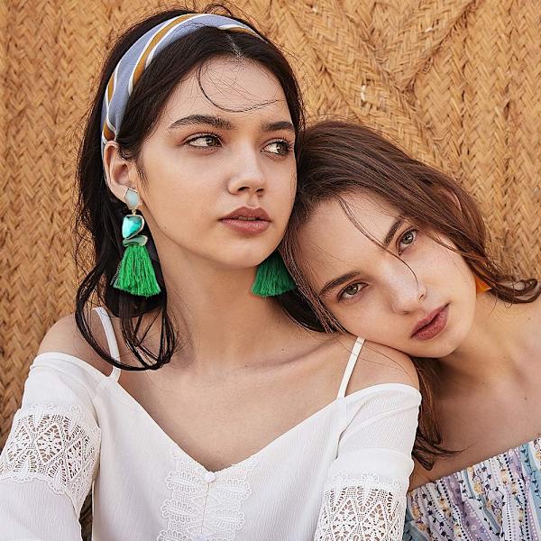 Vintage Drop Dangle Ørepynt Boho Statement Nasjonal Stil T,ZQKLA
