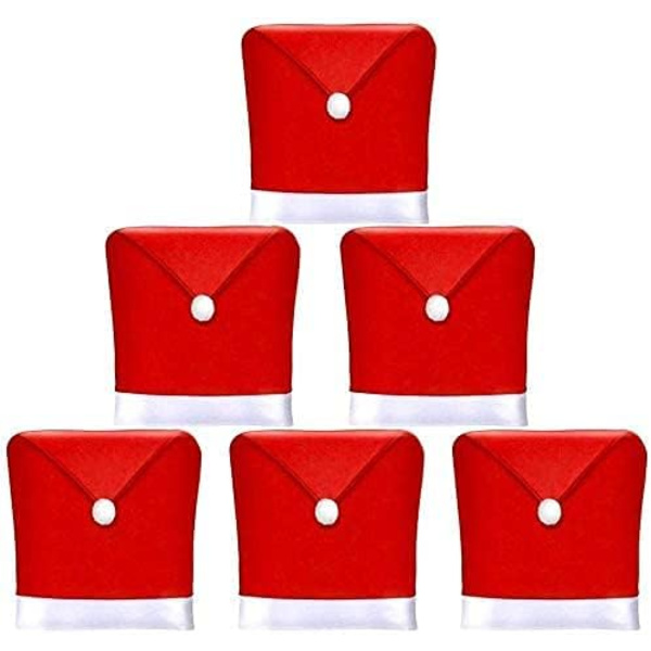 Stoltrekk 6 stk Julerstoltrekk 19,7 tommer X 23,6 tommer, ZQKLA