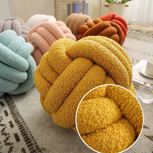 Soft Knot Pillow Ball tyynytyynyt, kurkuma 8,7'', L, ZQKLA