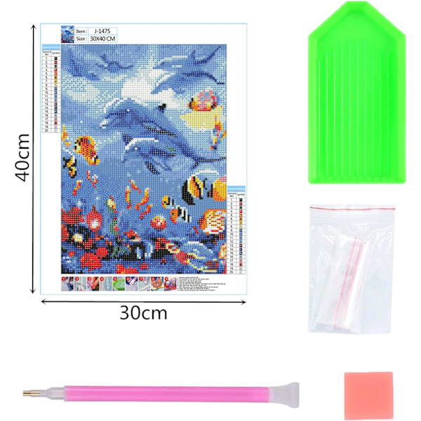 5D DIY Diamantmålning Kit för Barn och Vuxna, Diamant Rhinestones, ZQKLA