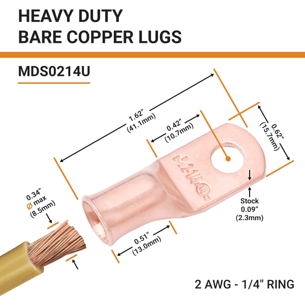 UL Heavy Duty Batteriringterminalforbindelse, Tubulær Elektricitet, ZQKLA