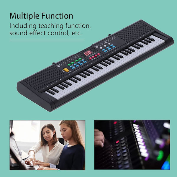 61-Tast Klaver Keyboard, Keyboard Piano Instrument 61 Taster Digi,ZQKLA