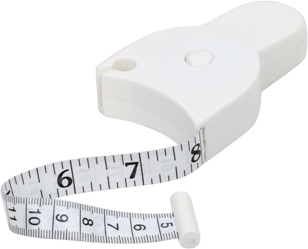Vit - 1 måttband för att mäta midjan för att underlätta w