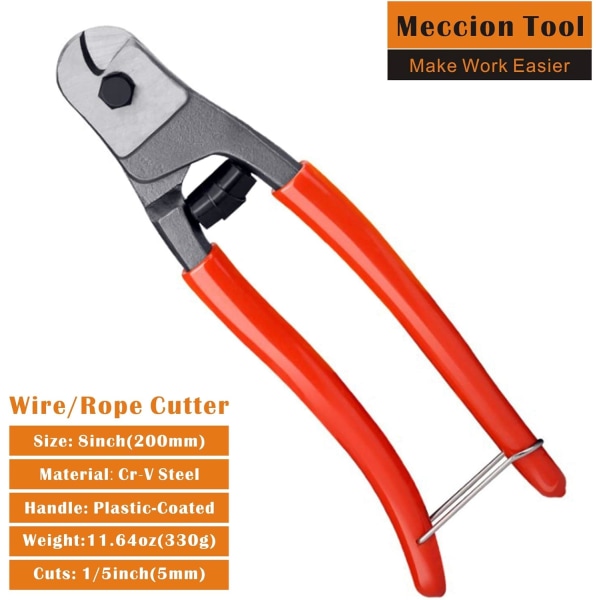 Cable Cutter Chrome Vanadium Steel Cutter, Suitable for Cutt,ZQKLA