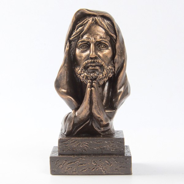 Skulptur Dekoration Jesus Religiös Kristen Katolsk Staty Je