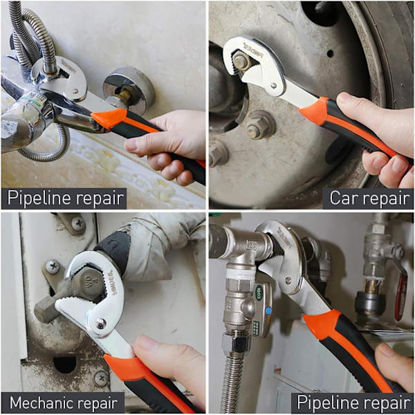 Bærbar Justerbar Hurtig Snap'n Grip 16-40mm Universal Nøgle, ZQKLA