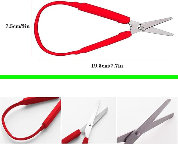 2 par adaptive hårklippesakser for barn med rund Sa