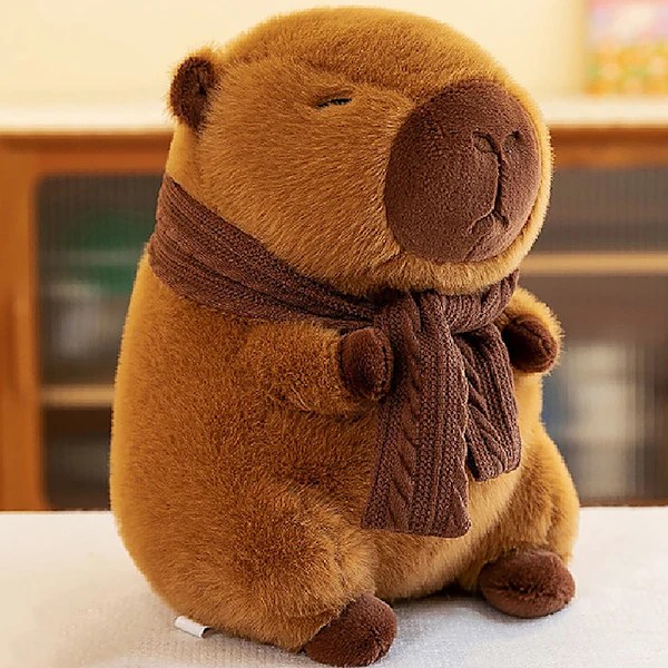 Scarf Capybara Plush Toy Capybara Stuffed Animals Plush Toy 45cm