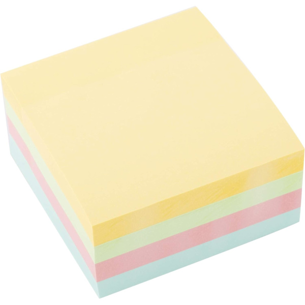 Självhäftande anteckningsblock - Kompakt självhäftande anteckningsblock - 76x76mm 400 ark, ZQKLA