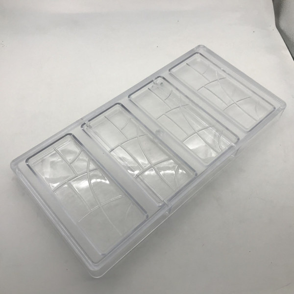 Polycarbonat chokoladeform til chokoladestykker