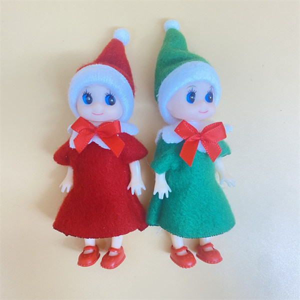 Christmas Elf - Christmas Elf (set med 2) Girl and Boy Figuri,ZQKLA