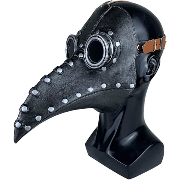 Halloween-mask för pestdoktor för Halloweenfest, steampunk fågel p