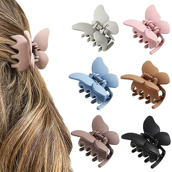 6 st Butterfly Hair Claw Clip - 2 tums Butterfly Claw Hair C,ZQKLA
