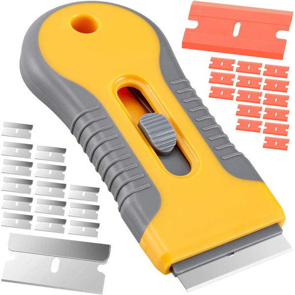 21 Keramisk Skrapa Kit (1 Handtag + 20 Extra Blad) Skrapa, ZQKLA
