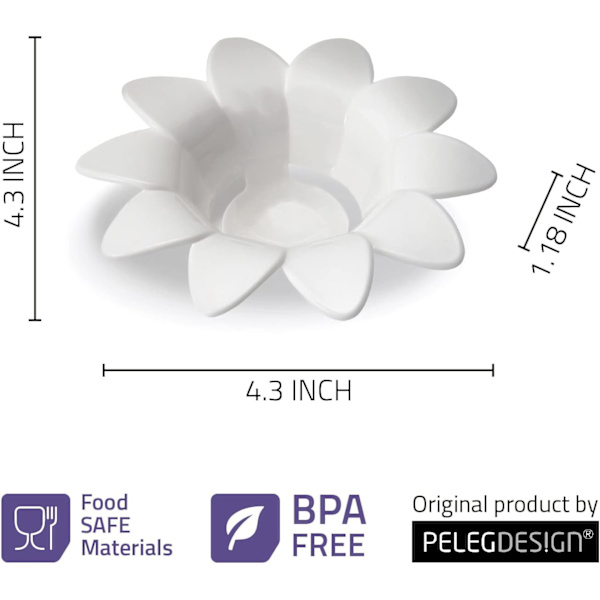 Daisy Äggseparator i Plast Vit Äggseparator Kök Ägg, ZQKLA