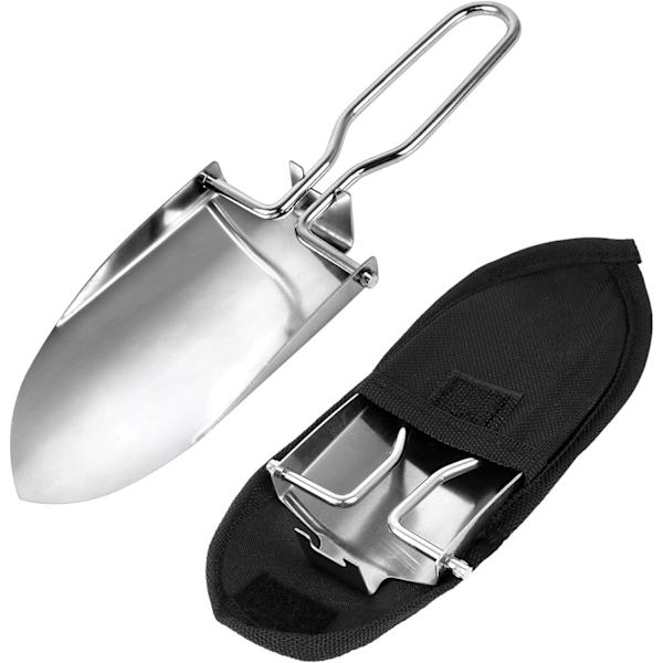 Folding Spade, 2 stk Hageverktøy, Rustfritt Stål Hage, ZQKLA