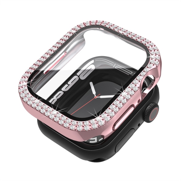 （Rosa）2 stk. Diamant med skjermbeskytter Bling Etui Herdet, ZQKLA