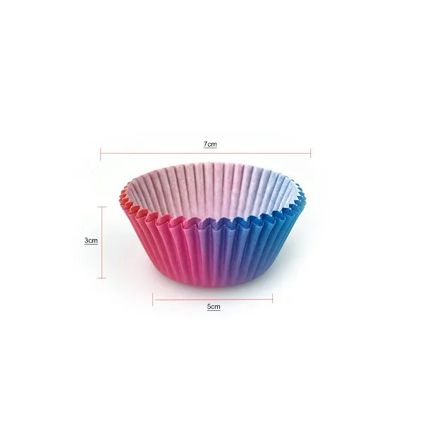 100 st cupcake liners-paket för bröllop, födelsedagar, baby eller semesterfester