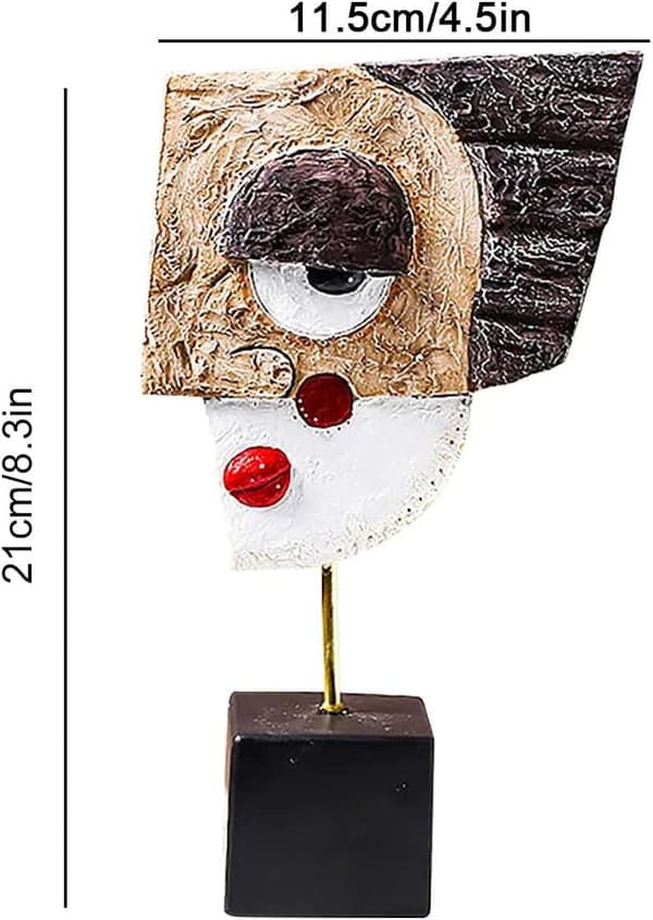 Dewenwils Abstrakte Ansigtsstatuer Hovedskulptur V