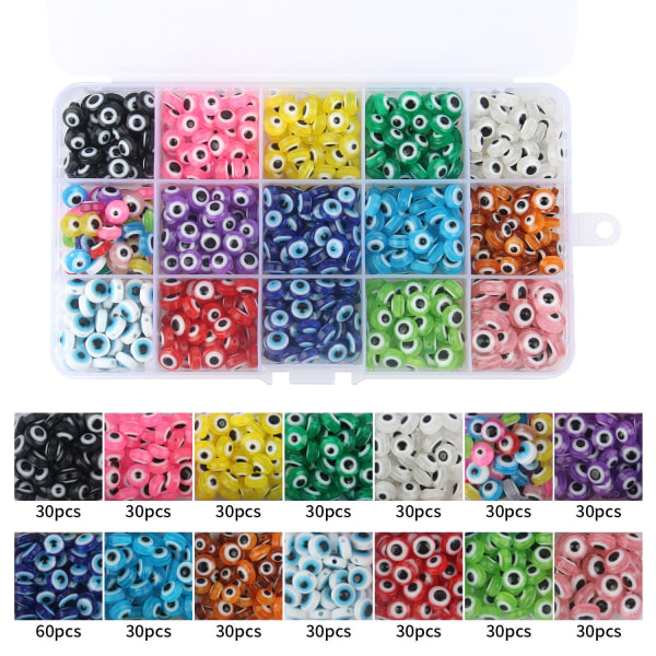 450 PCS Eye beads of evil, evil eye amulet of DIY craft, bra,ZQKLA