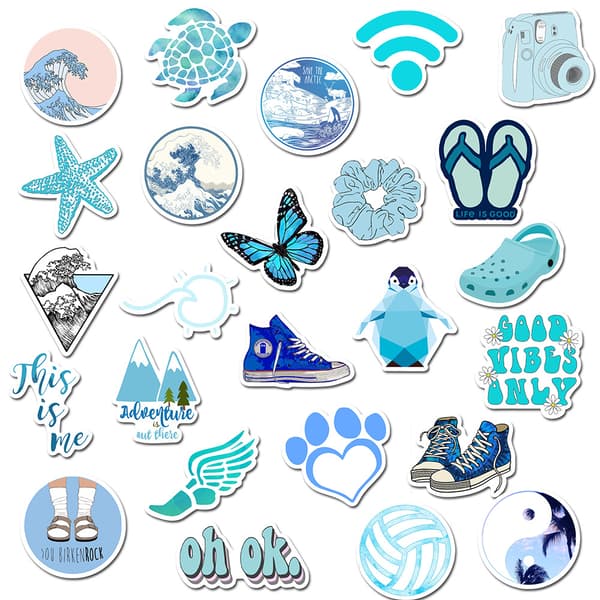 50 stk. Sticker Decals Graffiti Sticker Skateboard Stickers Aesthet
