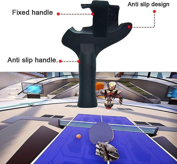 Bordtennisracketgrep for Oculus Quest 3, Touch Controller for å spille Eleven Table Tennis VR-spill for Oculus Que