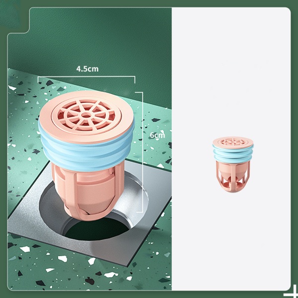 2 STK (Pink+Blå) Deodorant gulvafløbsfilter til hårfælder, ZQKLA