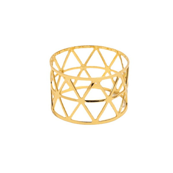 Dewenwils Servietringe, 12 stk. Guld Servietringe, Servietring Holder