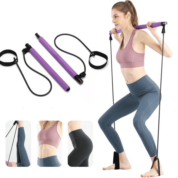 Justerbar Pilatesstång för Elastisk Styrketräning, Kropp S, ZQKLA