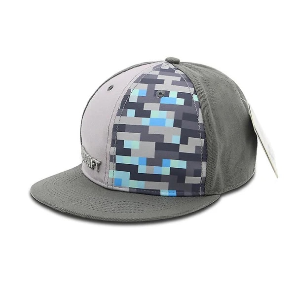 Minecraft Snapback Baseballcaps for Menn og Kvinner Bomullscaps Pustende Solhatt A
