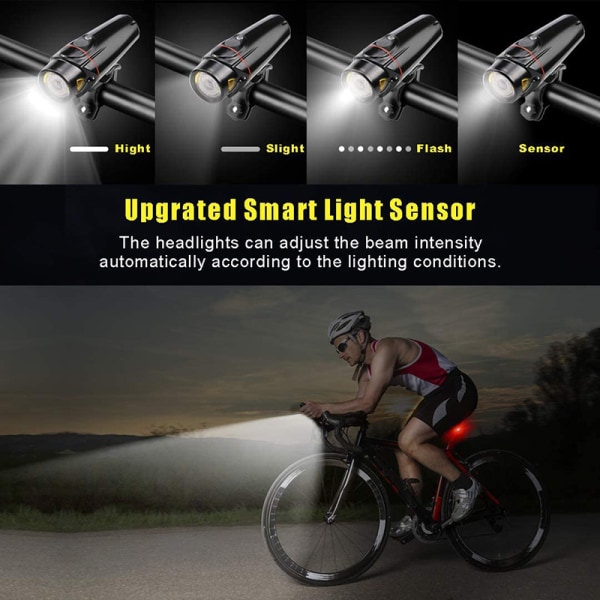 Lumina 350 Boost USB Uppladdningsbar MTB Road Commuter LED-cykel, ZQKLA