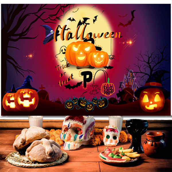 1 Förpackning Halloween Banner Dekoration Spökfestival Skräck Pho,ZQKLA