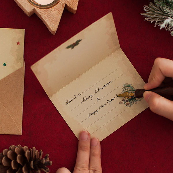 24 kpl, Merry Christmas -kortteja, Joulukortteja Kuorella, ZQKLA