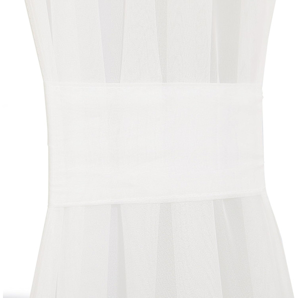 Oviverho Paneli Elegantti Kiinteä Sauva Tasku Läpinäkyvä Voile Paneli, ZQKLA