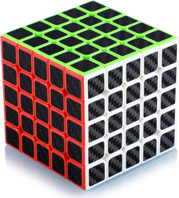 Magic Speed ​​Cube5x5x5 Hastighetskub Magisk Kub Kolfiber,ZQKLA