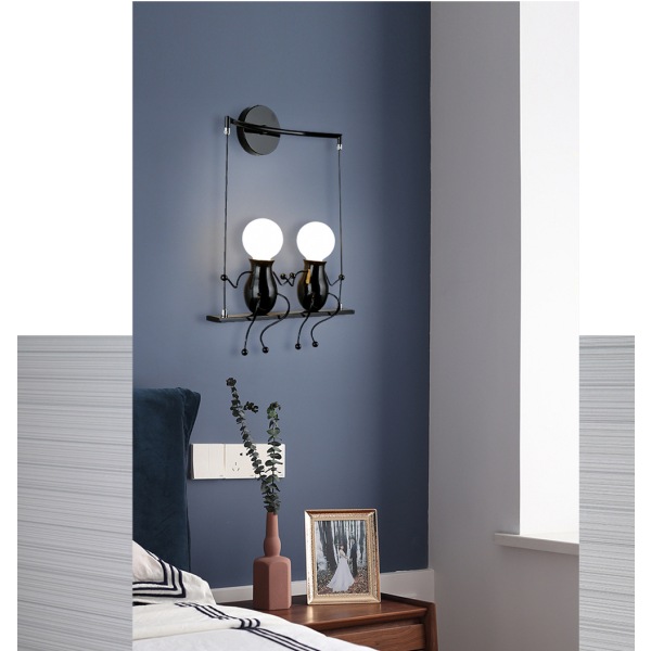 Menneskeformet Kreativ Vegglampe Moderne Led Enkel Lysvegg L,ZQKLA