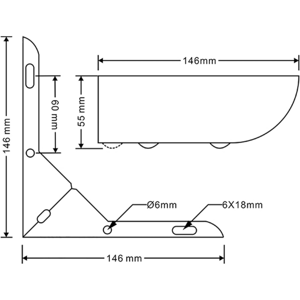 DIY Keittiökalusteiden Jalat 50mm Jalat Kahvipöydälle, ZQKLA