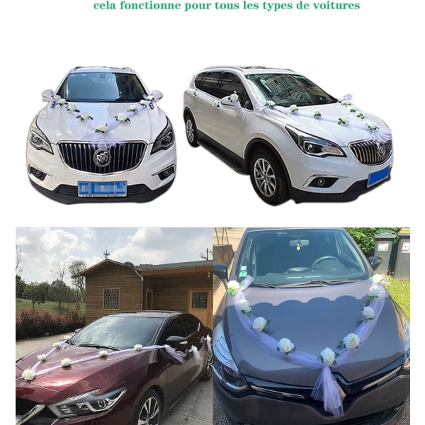 Simulerad Vit Ros Simulerad bröllopsblomma dekoration Vi, ZQKLA